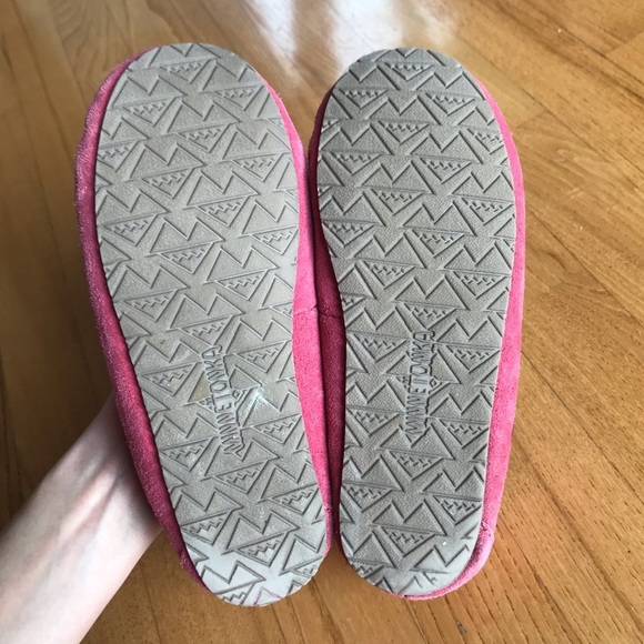 Minnetonka moccasins Cassie slippers suede leather shoes pink youth girls size 2 - Picture 6 of 10